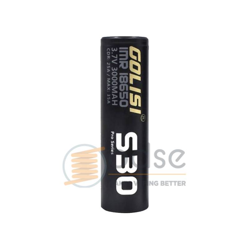 S30 BATTERIA 18650 3000 MAH 25A GOLISI - PILE S30 BATTERIA 18650 3000 MAH 25A GOLISI - PILE