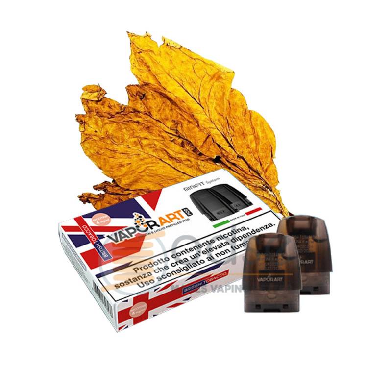 BRITISH TOBACCO MINIFIT POD VAPORART RESISTENZA JUSTFOG PRECARICATA - Tabaccosi
