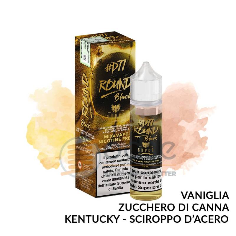 ROUND BLACK D77 PREMIX BY DANIELINO 77 SUPER FLAVOR - Mix 'n vape