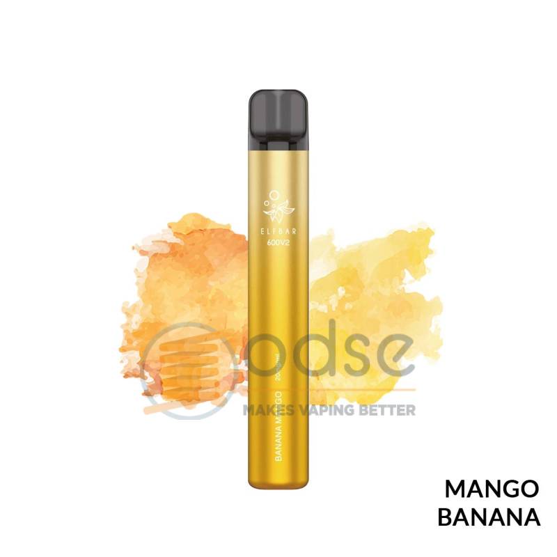 BANANA MANGO POD USA E GETTA ELFBAR 600 V2 - Pod usa e getta