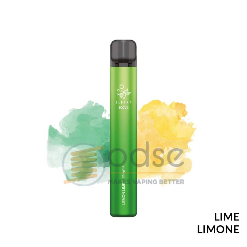 LEMON LIME POD USA E GETTA ELFBAR 600 V2 - Pod usa e getta