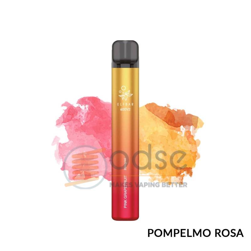 PINK GRAPEFRUIT POD USA E GETTA ELFBAR 600 V2 - Pod usa e getta