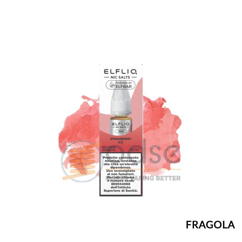 STRAWBERRY ICE LIQUIDO ELFLIQ 10 ML - 10 mL