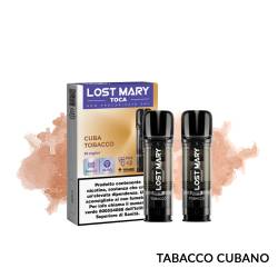 CUBA TOBACCO POD PRECARICATA LOST MARY TOCA AIR 2 PEZZI - Pod precaricate