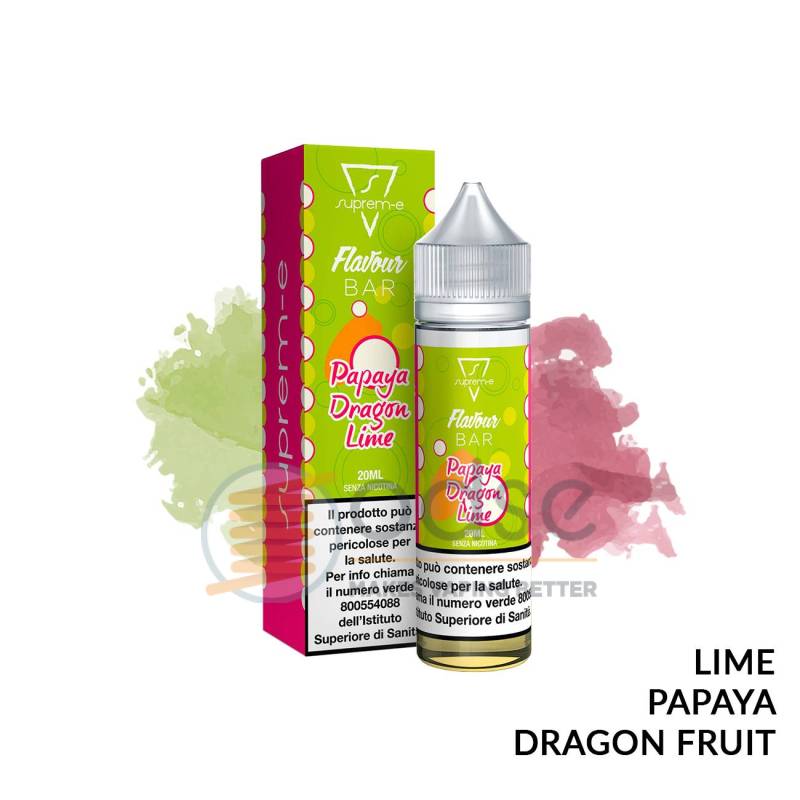 PAPAYA DRAGON LIME PREMIX FLAVOUR BAR SUPREM-E - Mix 'n vape