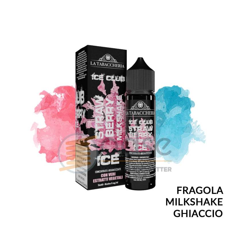 STRAWBERRY MILKSHAKE ICE PREMIX ICE CLUB LA TABACCHERIA - Mix 'n vape