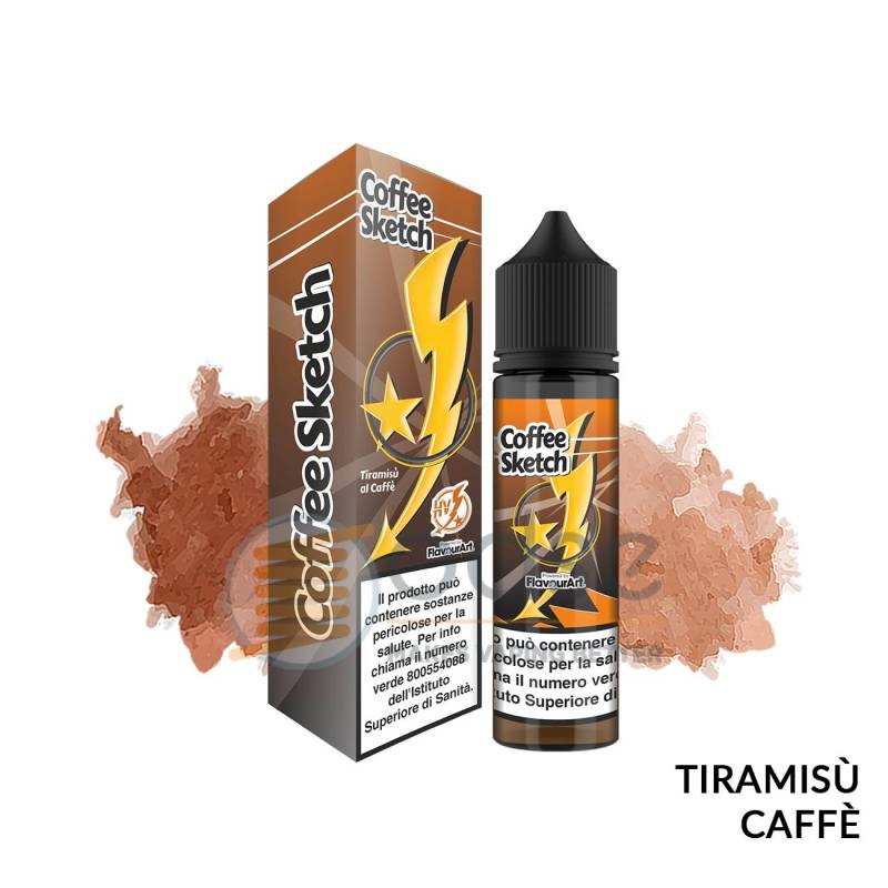 COFFEE SKETCH PREMIX HIGH VOLTAGE FLAVOURART - Mix 'n vape