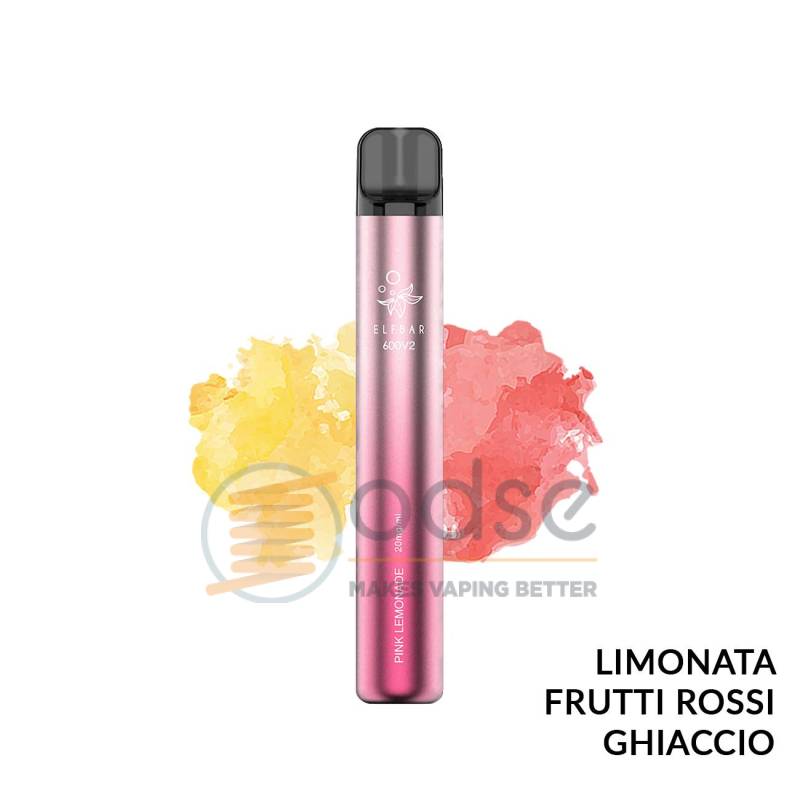 PINK LEMONADE POD USA E GETTA ELFBAR 600 V2 - Pod usa e getta