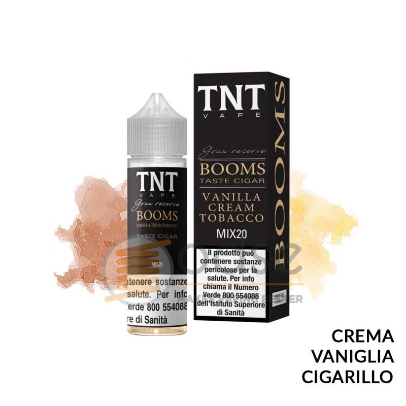 BOOMS VANILLA CREAM TOBACCO GRAN RESERVE PREMIX TNT VAPE - Mix 'n vape