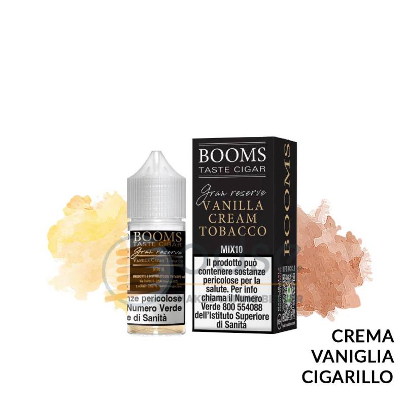 BOOMS VANILLA CREAM TOBACCO GRAN RESERVE MINI PREMIX TNT VAPE - Mini Mix 'n vape