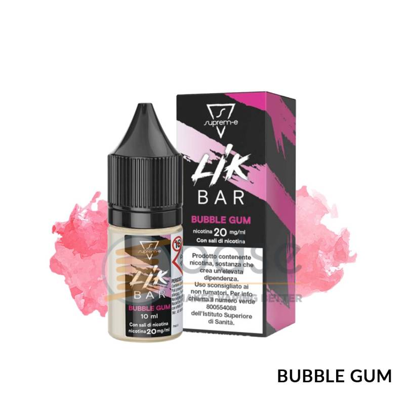 BUBBLE GUM LIQUIDO LIK BAR SUPREM-E 10 ML - 10 mL