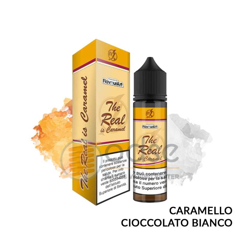 THE REAL IS CARAMEL PREMIX HIGH VOLTAGE FLAVOURART - Mix 'n vape