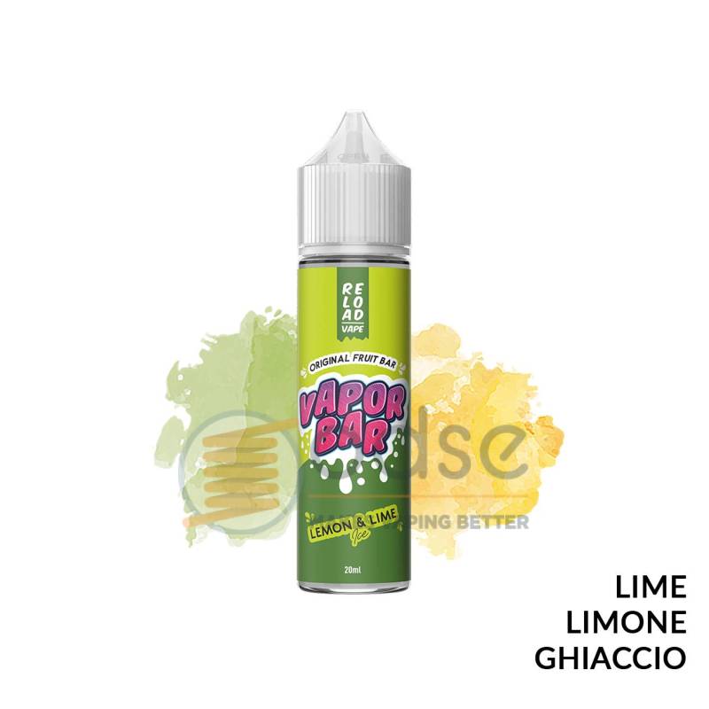 LEMON & LIME ICE PREMIX VAPORBAR RELOAD VAPE - Mix 'n vape