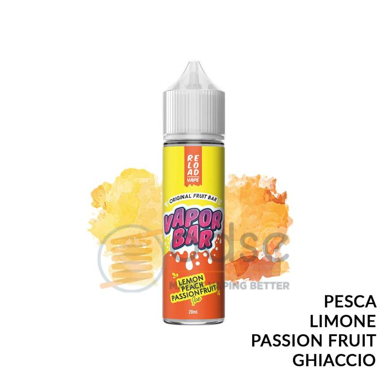 LEMON PEACH PASSION FRUIT ICE PREMIX VAPORBAR RELOAD VAPE - Mix 'n vape