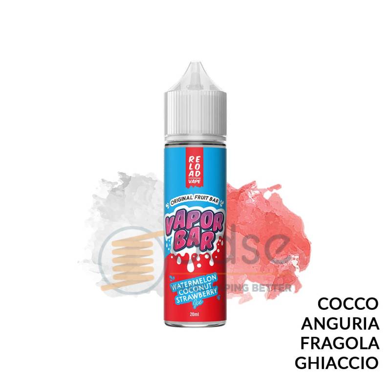 WATERMELON COCONUT STRAWBERRY ICE PREMIX VAPORBAR RELOAD VAPE - Mix 'n vape