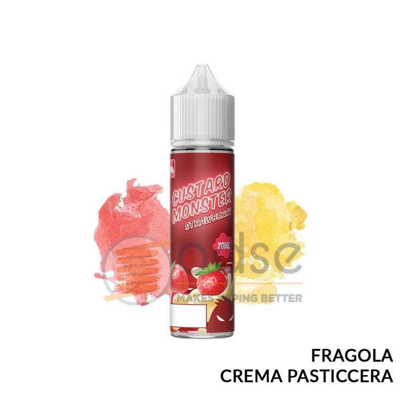 STRAWBERRY CUSTARD PREMIX MONSTER VAPE LABS - Mix 'n vape