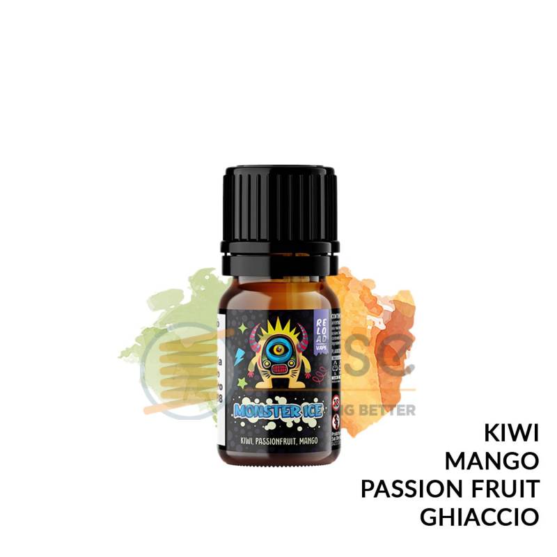 KIWI PASSION FRUIT MANGO AROMA MONSTER ICE RELOAD VAPE - Fruttati