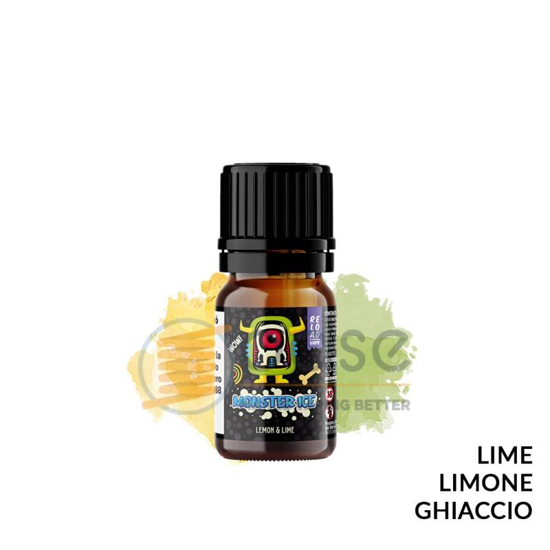 LEMON & LIME AROMA MONSTER ICE RELOAD VAPE - Fruttati