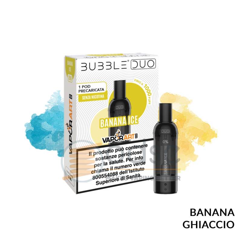 BANANA ICE POD PRECARICATA BUBBLE DUO VAPORART - Pod precaricate