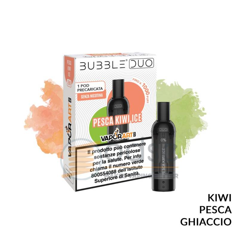 PESCA KIWI ICE POD PRECARICATA BUBBLE DUO VAPORART - Pod precaricate