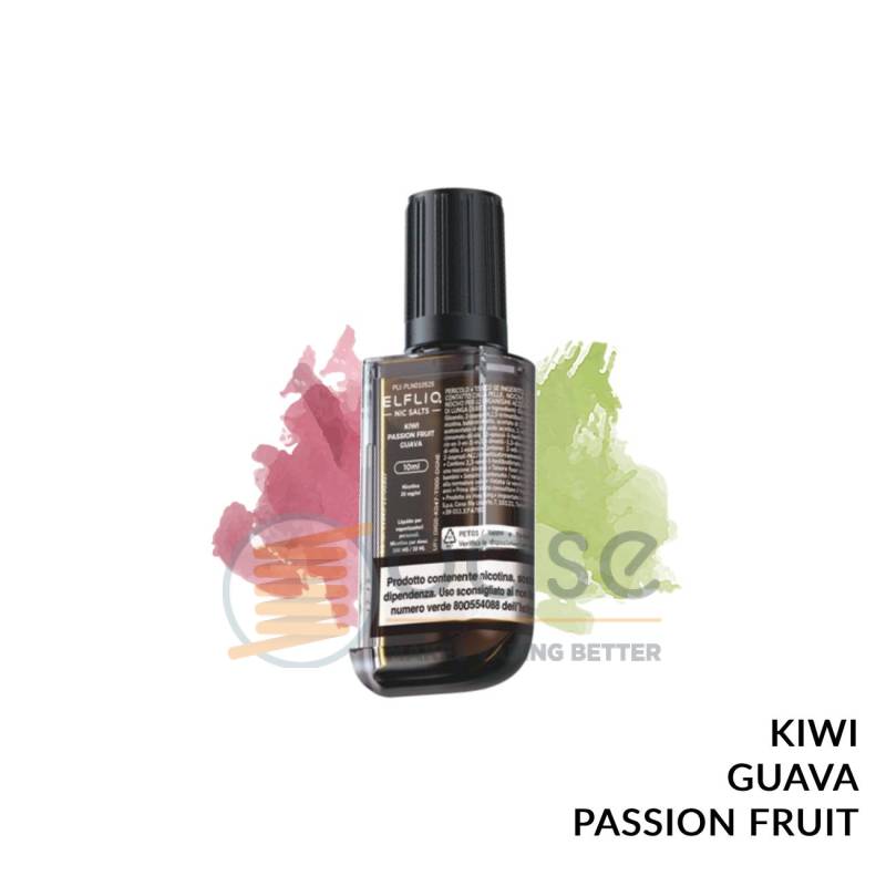 KIWI PASSION FRUIT GUAVA LIQUIDO RICARICA SHAKING EB6000 ELFBAR 10 ML - Pod precaricate