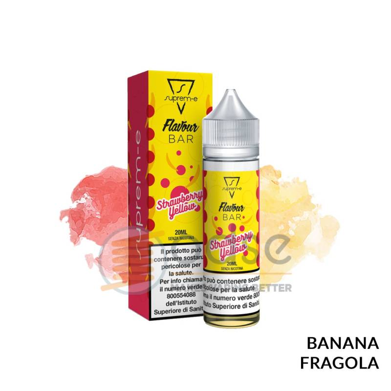 STRAWBERRY YELLOW PREMIX FLAVOUR BAR SUPREM-E - Mix 'n vape