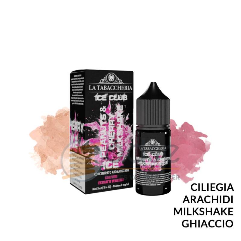 PEANUTS & CHERRY MILKSHAKE ICE MINI PREMIX ICE CLUB LA TABACCHERIA - Mini Mix 'n vape