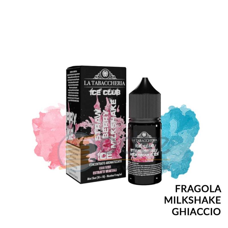 STRAWBERRY MILKSHAKE ICE MINI PREMIX ICE CLUB LA TABACCHERIA - Mini Mix 'n vape