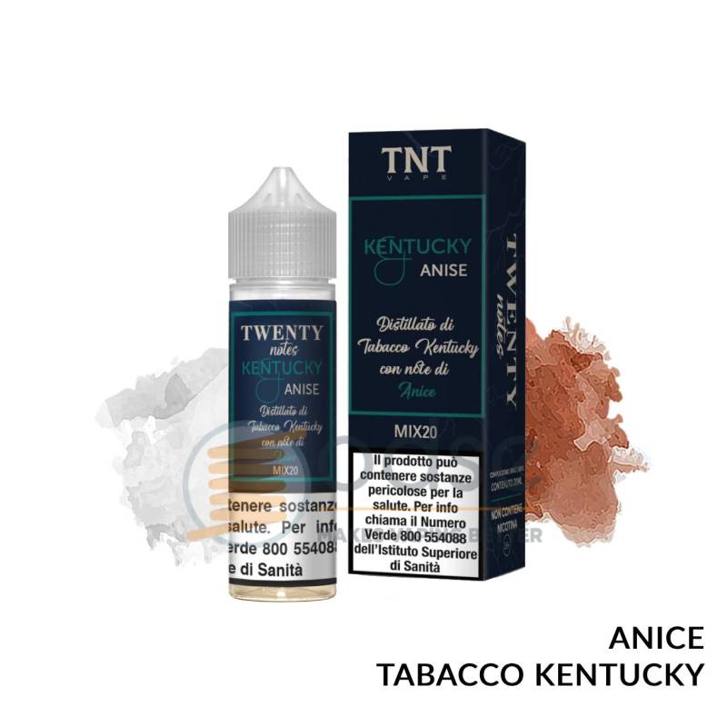 KENTUCKY E ANISE PREMIX TWENTY NOTES TNT VAPE - Mix 'n vape