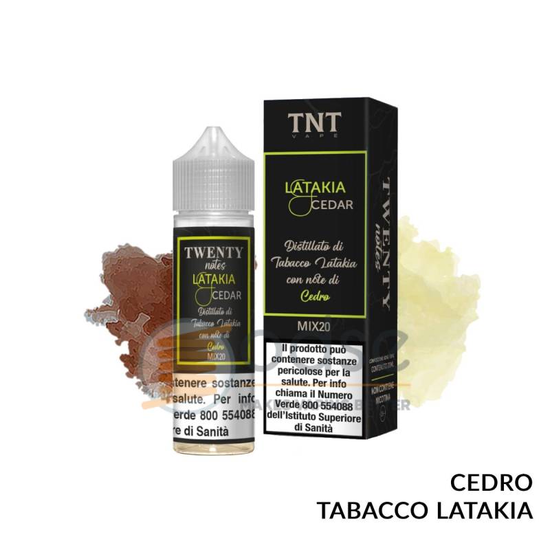 LATAKIA E CEDAR PREMIX TWENTY NOTES TNT VAPE - Mix 'n vape