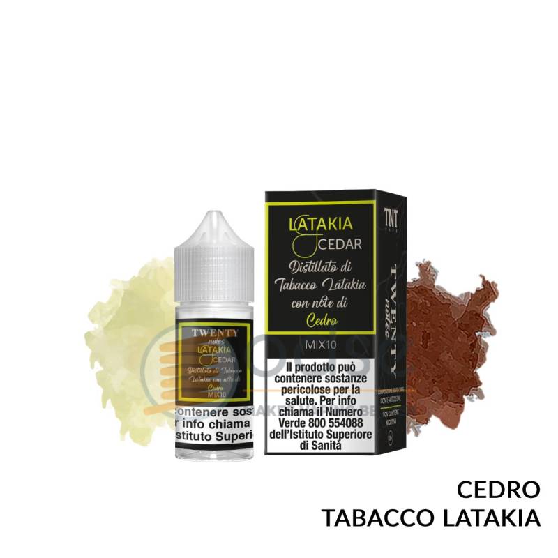 LATAKIA E CEDAR MINI PREMIX TWENTY NOTES TNT VAPE - Mini Mix 'n vape