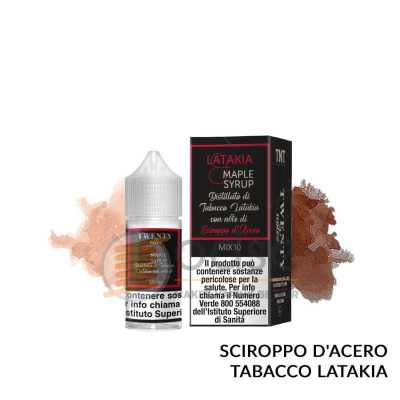 LATAKIA E MAPLE SYRUP MINI PREMIX TWENTY NOTES TNT VAPE - Mini Mix 'n vape