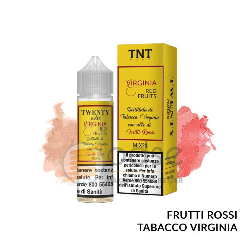 VIRGINIA E RED FRUITS PREMIX TWENTY NOTES TNT VAPE - Mix 'n vape