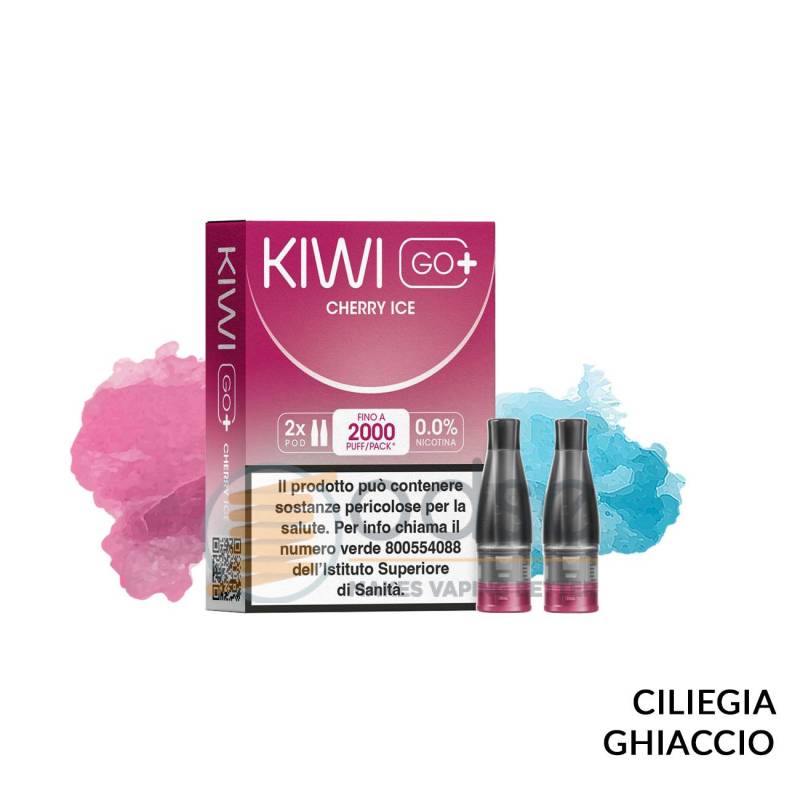 CHERRY ICE POD PRECARICATA KIWI GO+ KIWI VAPOR 2 PEZZI - Pod precaricate
