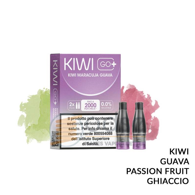 KIWI MARACUJA GUAVA POD PRECARICATA KIWI GO+ KIWI VAPOR 2 PEZZI - Pod precaricate