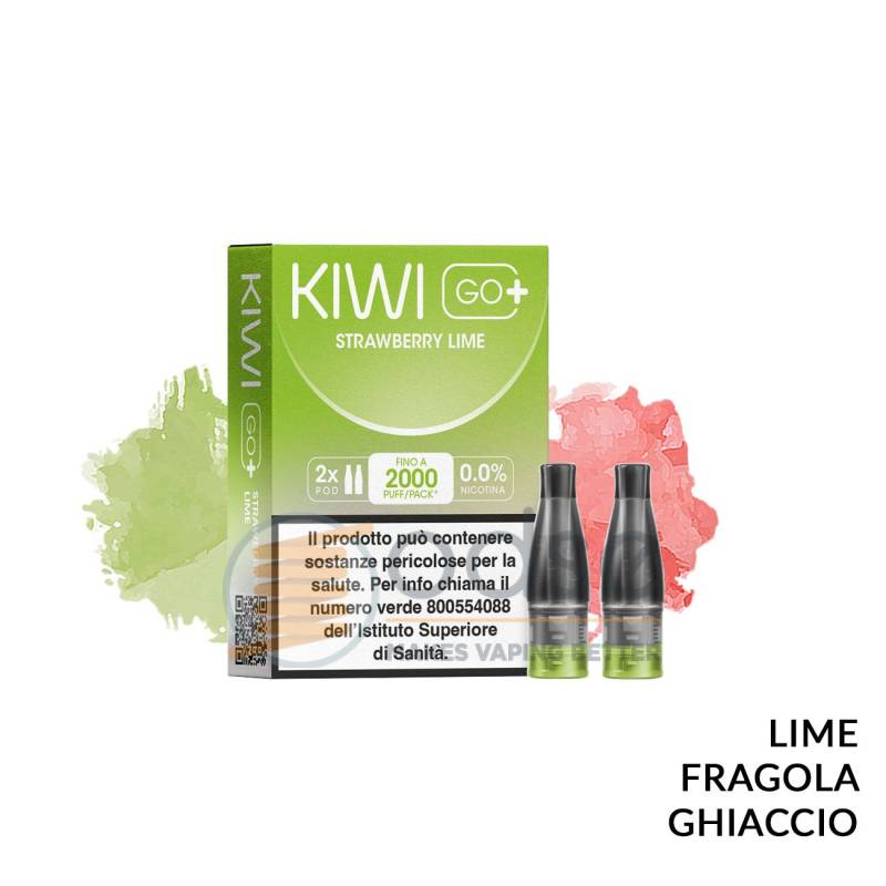 STRAWBERRY LIME POD PRECARICATA KIWI GO+ KIWI VAPOR 2 PEZZI - Pod precaricate