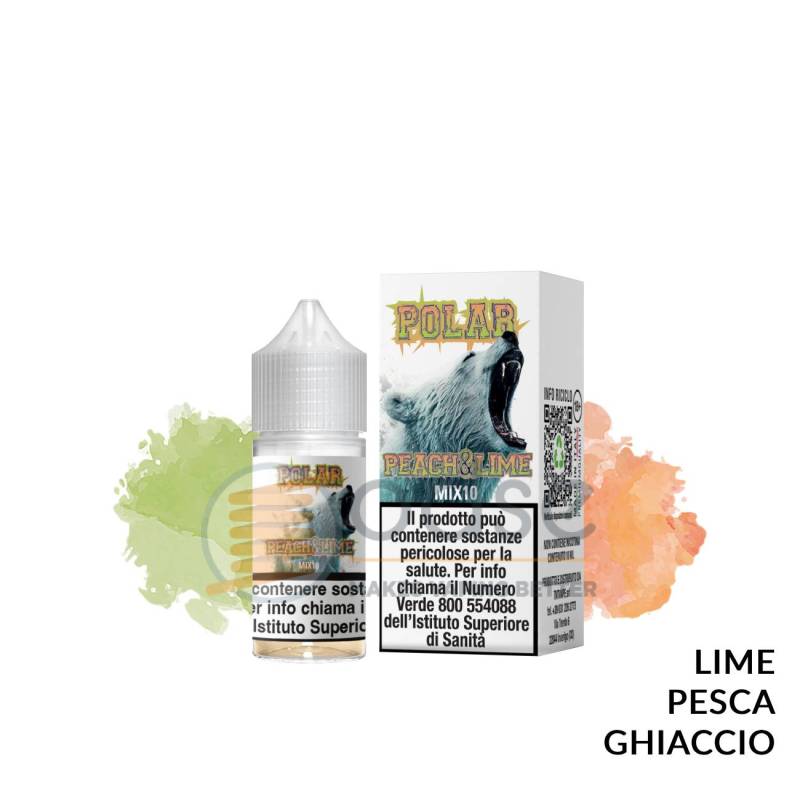 PEACH & LIME MINI PREMIX POLAR TNT VAPE - Mini Mix 'n vape