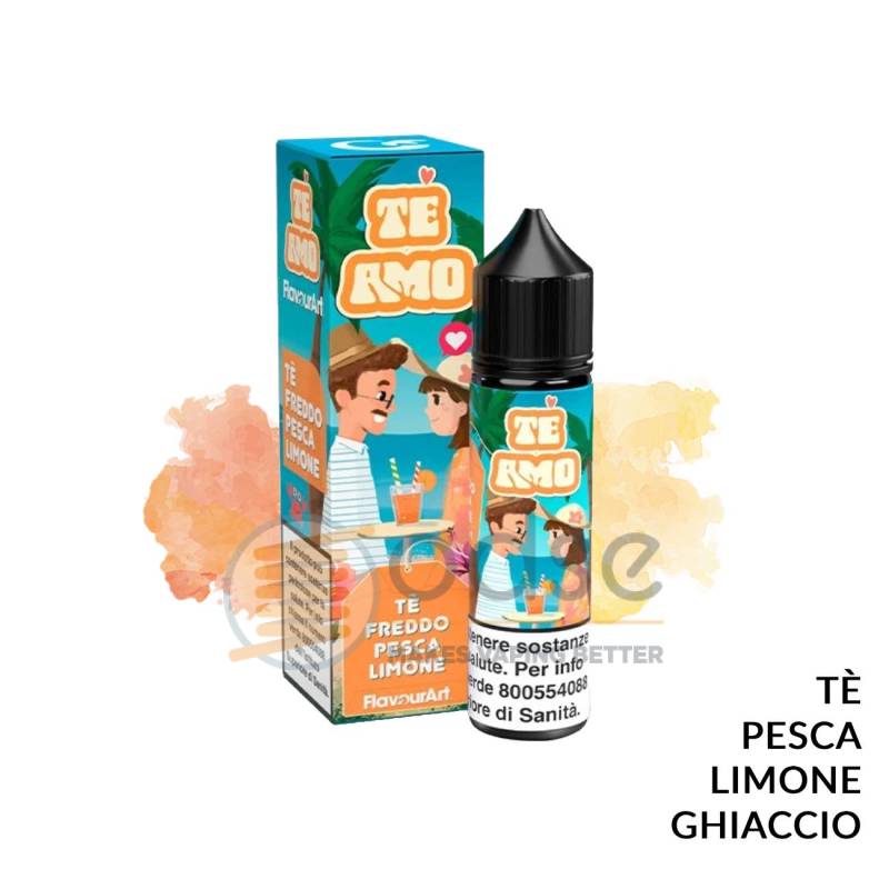 TÈ FREDDO PESCA LIMONE PREMIX TE AMO FLAVOURART - Mix 'n vape