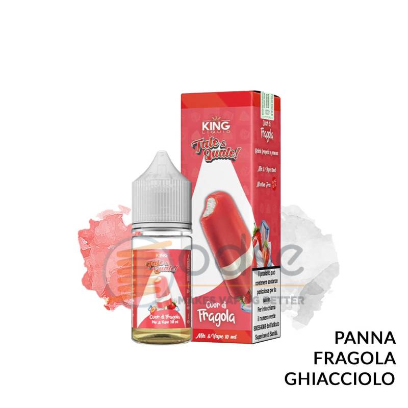 CUOR DI FRAGOLA MINI PREMIX TALE E QUALE KING LIQUID - Mini Mix 'n vape
