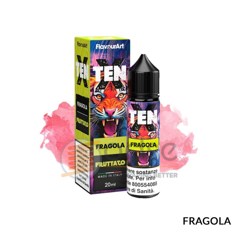 FRAGOLA PREMIX TEN X FLAVOURART - Mix 'n vape