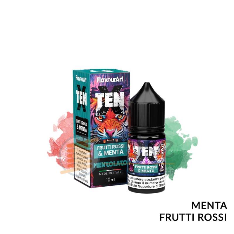 FRUTTI ROSSI & MENTA MINI PREMIX TEN X FLAVOURART - Mini Mix 'n vape