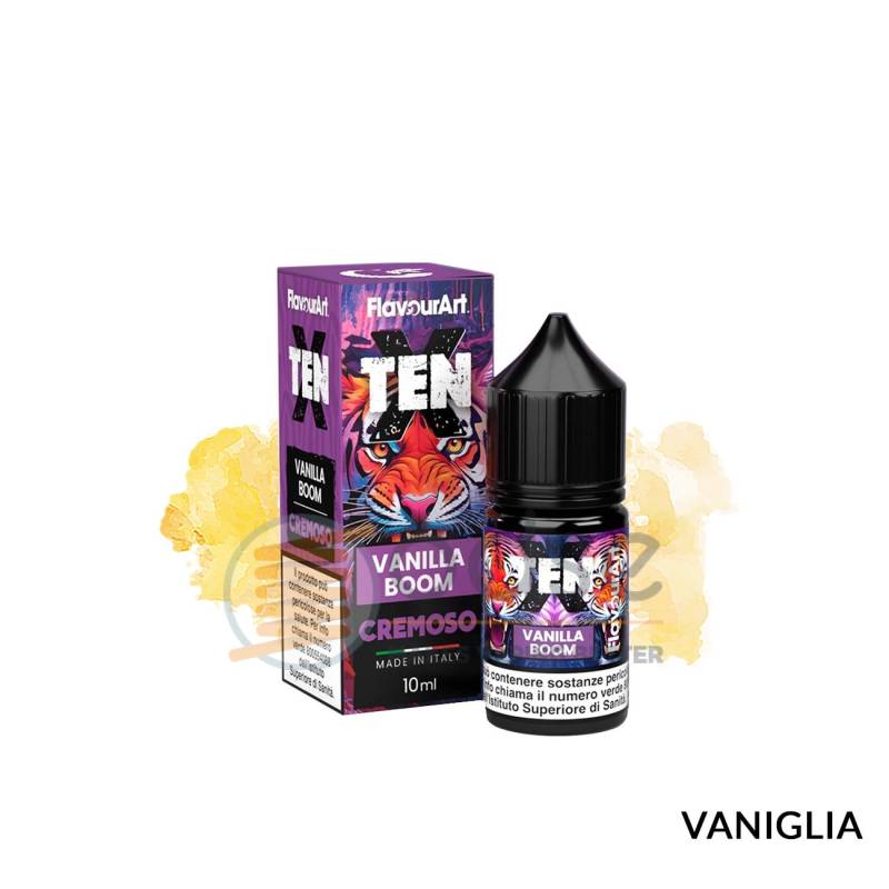 VANILLA BOOM MINI PREMIX TEN X FLAVOURART - Mini Mix 'n vape