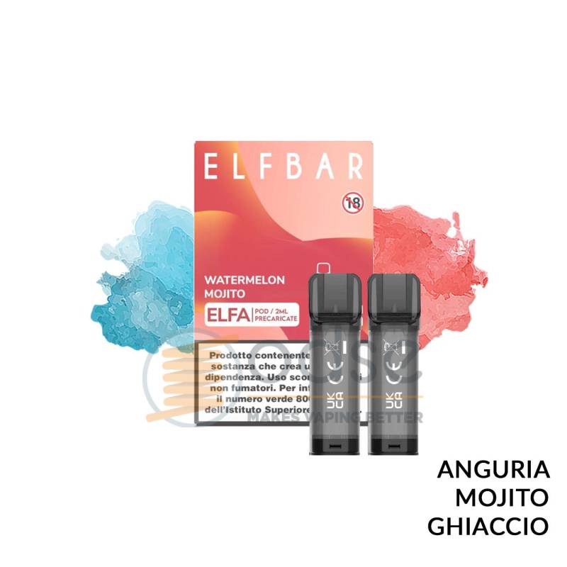 WATERMELON MOJITO POD PRECARICATA ELFA 2 PEZZI - Pod precaricate