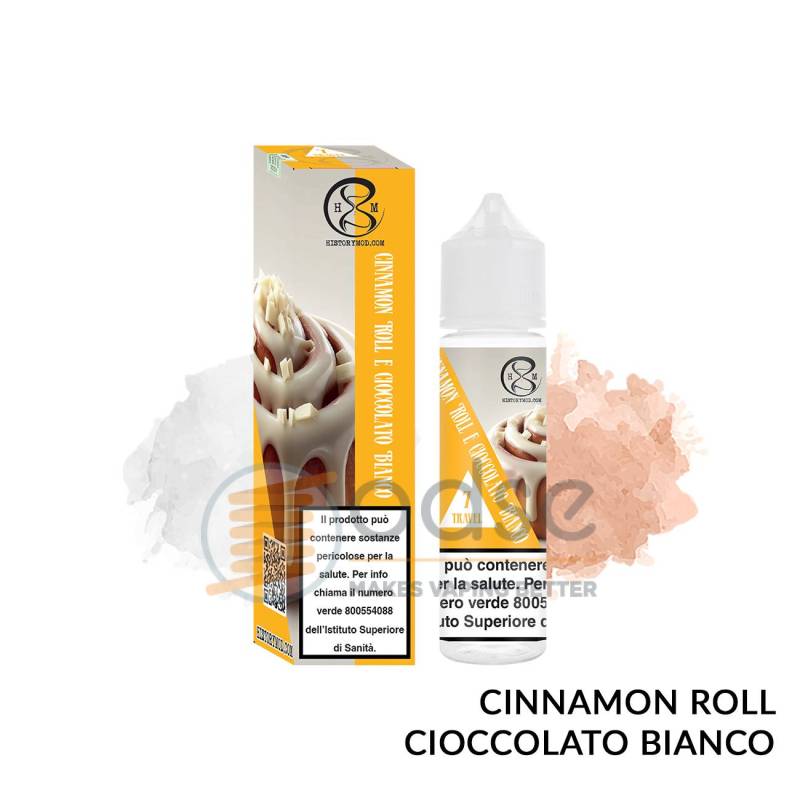 N. 7 CINNAMON ROLL E CIOCCOLATO BIANCO PREMIX TRAVEL HISTORY MOD - Mix 'n vape