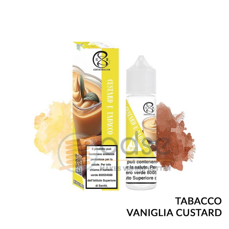 N. 12 CUSTARD E TABACCO PREMIX TRAVEL HISTORY MOD - Mix 'n vape