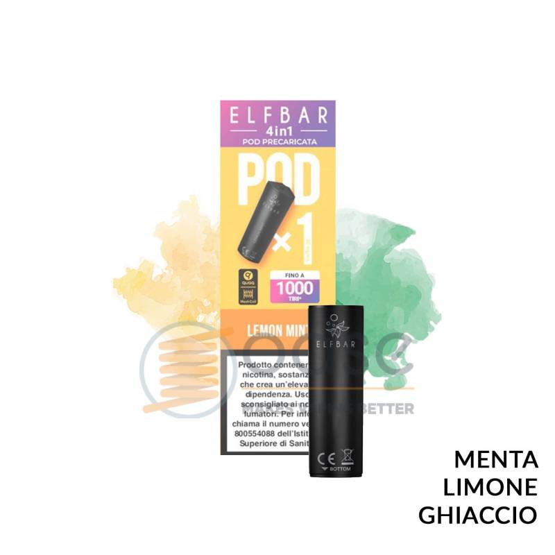 LEMON MINT POD PRECARICATA ELFBAR 4IN1 - Pod precaricate