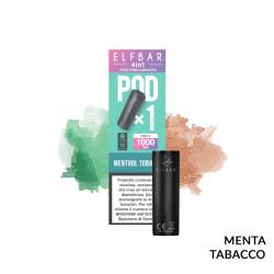 MENTHOL TOBACCO POD PRECARICATA ELFBAR 4IN1 - Pod precaricate