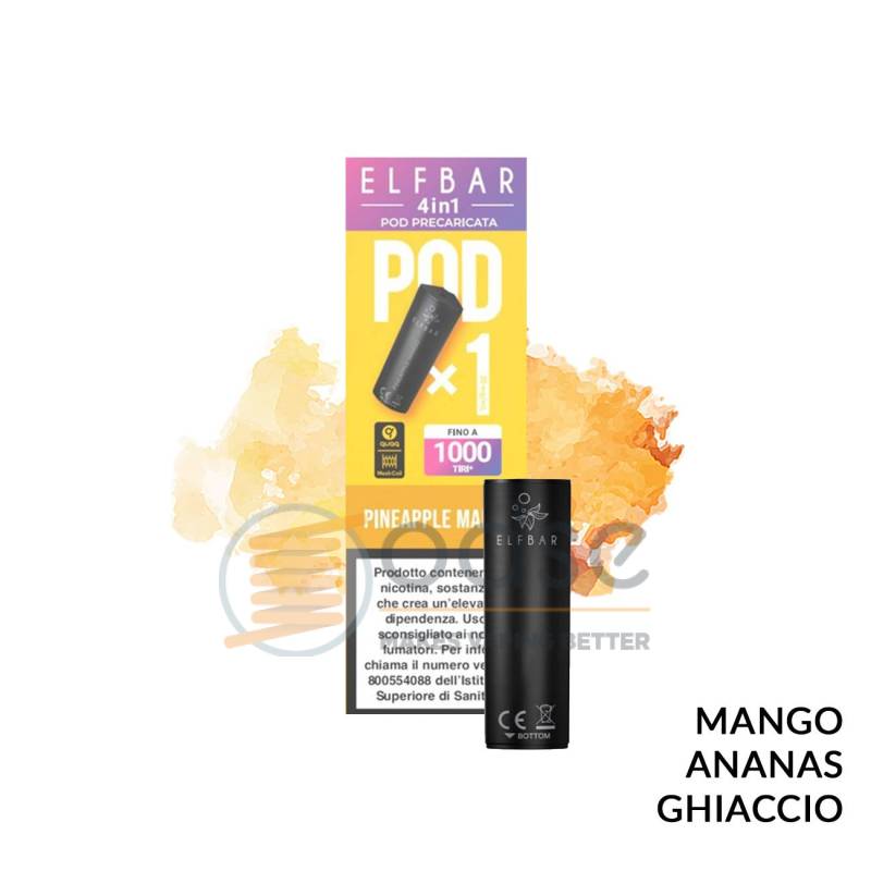 PINEAPPLE MANGO POD PRECARICATA ELFBAR 4IN1 - Pod precaricate