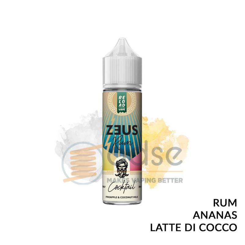 PINEAPPLE & COCONUT MILK PREMIX ZEUS RUM RELOAD VAPE - Mix 'n vape