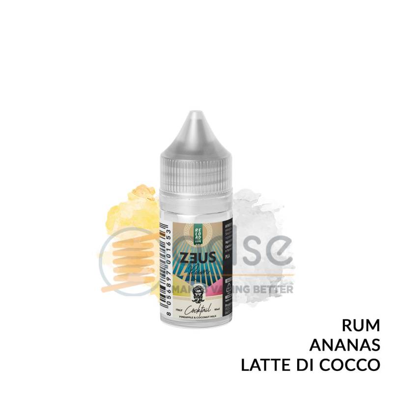 PINEAPPLE & COCONUT MILK MINI PREMIX ZEUS RUM RELOAD VAPE - Mini Mix 'n vape